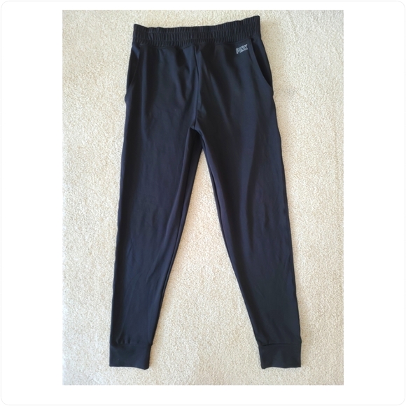 PINK Victoria's Secret Pants - Victoria's Secret Pink Sweatpants Black Pockets Size Medium NEW